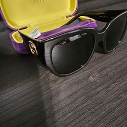 Authentic Gucci Black Sunglasses 