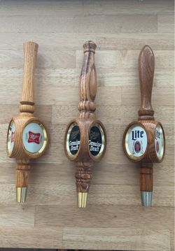 Vintage beer tap handles
