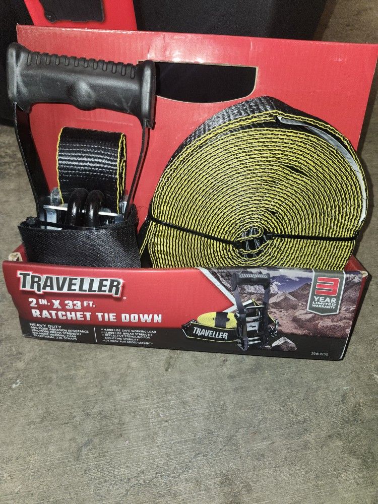 2"x33ft Ratchet Tie Downs Brand New
