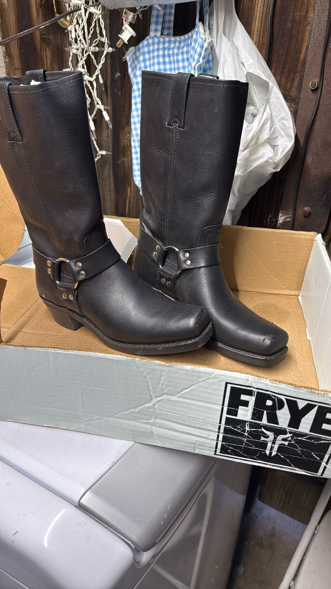 Black Leather Women’s Boots Size 9 1/2