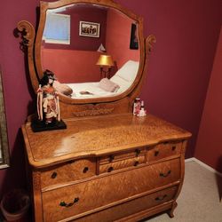 Antique Dresser with Mirror