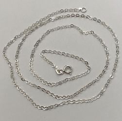Unisex 17.25ā 925 silver chain necklace 17.25 inches