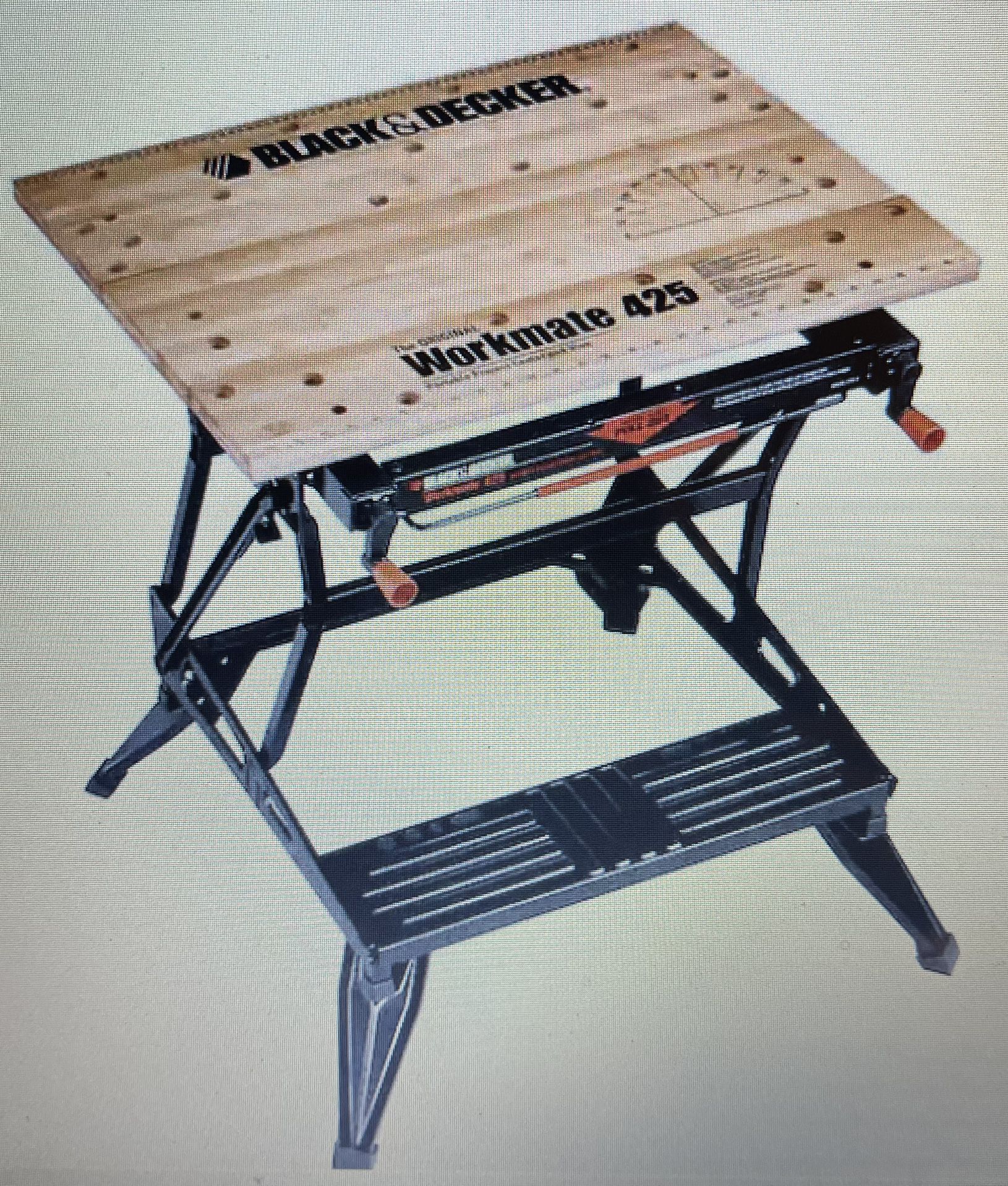 Workmate Workbench $20—- Space Saver! Folds Completely Flat For Storage