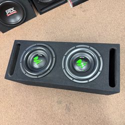 Brand new deaf bounce 10’s in ported box different sizes n models available (not actually $123)
