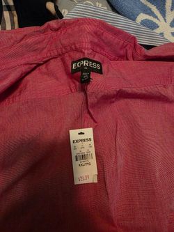 Express Pink Button-Up Shirt Size XXL