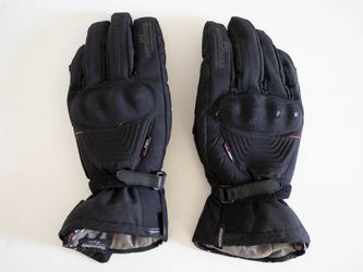 Furygan Waterproof Winter Motorcycle Gloves - Thinsulate, Knuckle Armor (L/9)