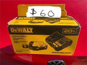 Brand new Dewalt  20v 5ah Battery 🪫  w/charger     kit     DCB205C