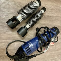 Revlon Iconic Perfect Style Hot Air Kit | Style, Curl, and Volumize, 3 Piece Set