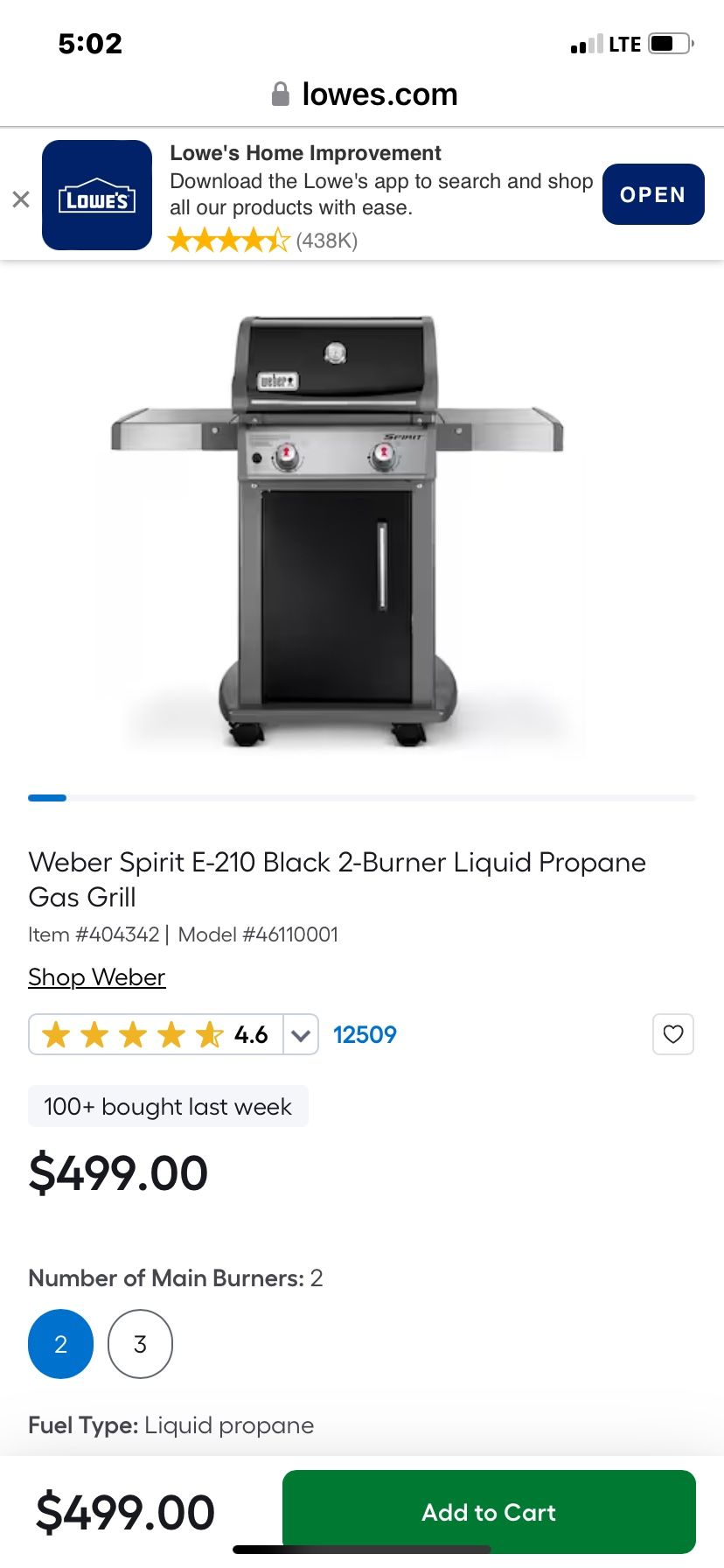 Weber Grill Like New