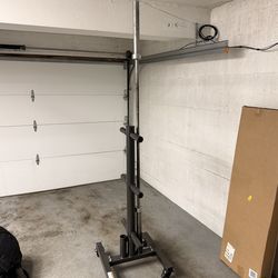 REP Sabre barbell, Olympic Plate Tree, lifting accessories