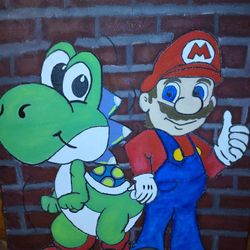 "Mario & Yoshi" Painting