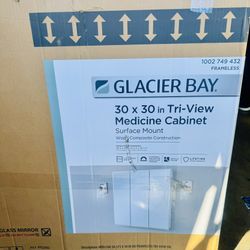 Glacier Bay Tri-View Medicine Cabinet