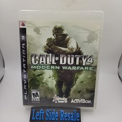 Call of Duty 4 : Modern Warfare ( Sony PlayStation 3 , PS3 2007 ) - CIB -