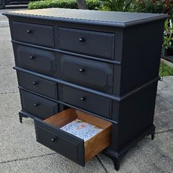 Refurbished Elegant 🖤8 Drawer Dresser/ Chest/ Hallway/ Console/ Buffet/ Sideboard