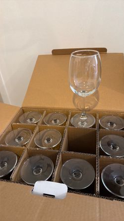 18.5 oz. All Purpose Wine Glasses (2 boxes with 12 glasses per box)
