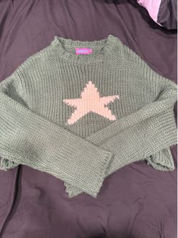 Edikted cropped knit sweater