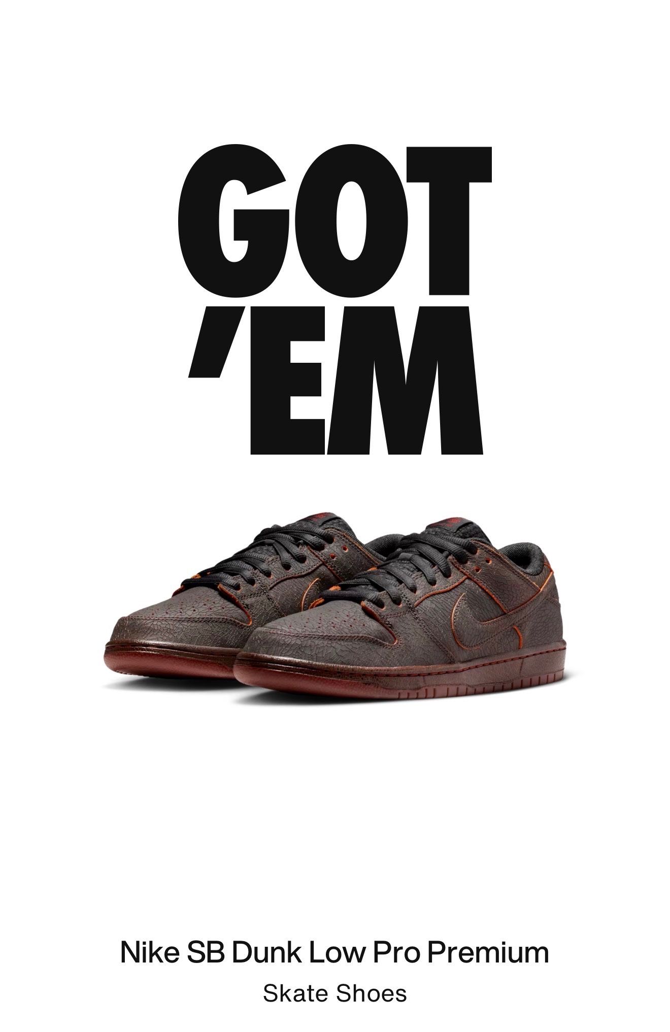 nike sb dunk "krampus" size 5.5 mens/7 womens