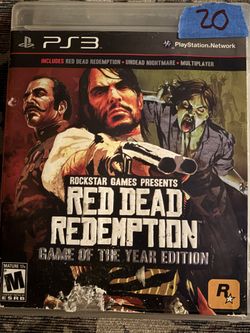 Red Dead Redemption Game Of The Year PS3