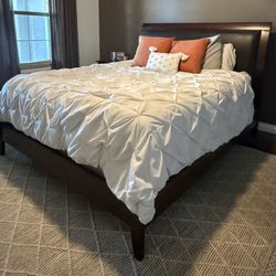 California King Bed frame & Night Stand 