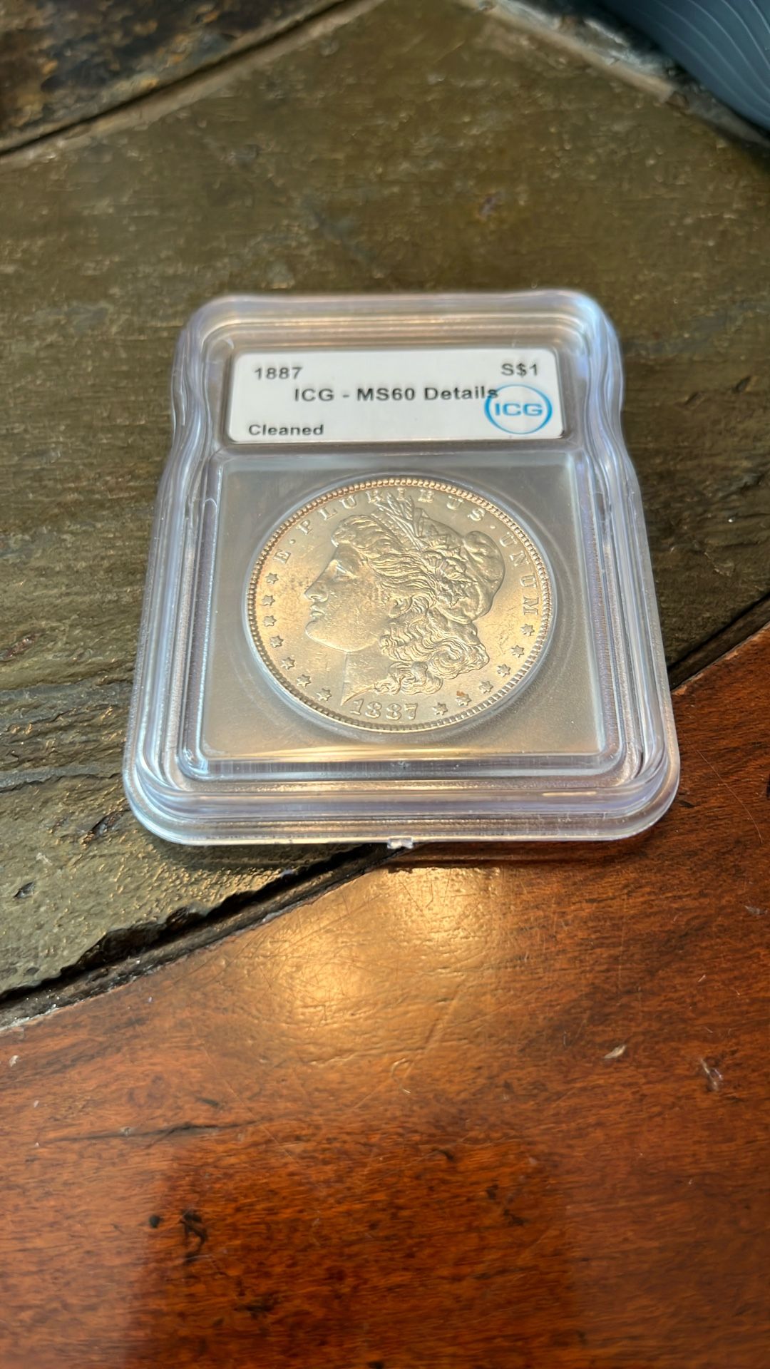1887 Morgan Silver Dollar Graded MS60! UNC