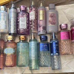 Bath And Body Works Body Wash And Body Spray Sets 