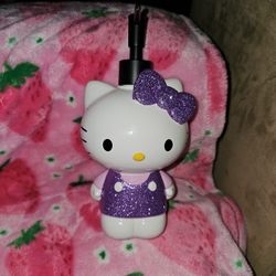 Hello Kitty Purple Glitter Soap Dispenser 