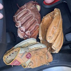 Lefty Lr Roghty Baseball Softball Gloves 3 Available Mens Womens Youth RH Righty Also Available