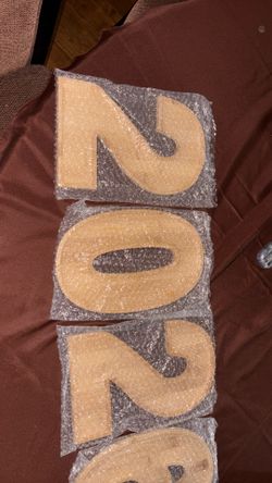 2026 Graduation Wood Numbers