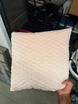 Small pink decorative cushion pillow