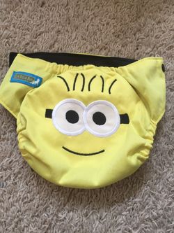 Minion cloth diaper