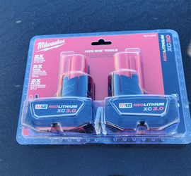 Milwaukee M12 REDLITHIUM XC 3.0Ah Battery 2-Pack