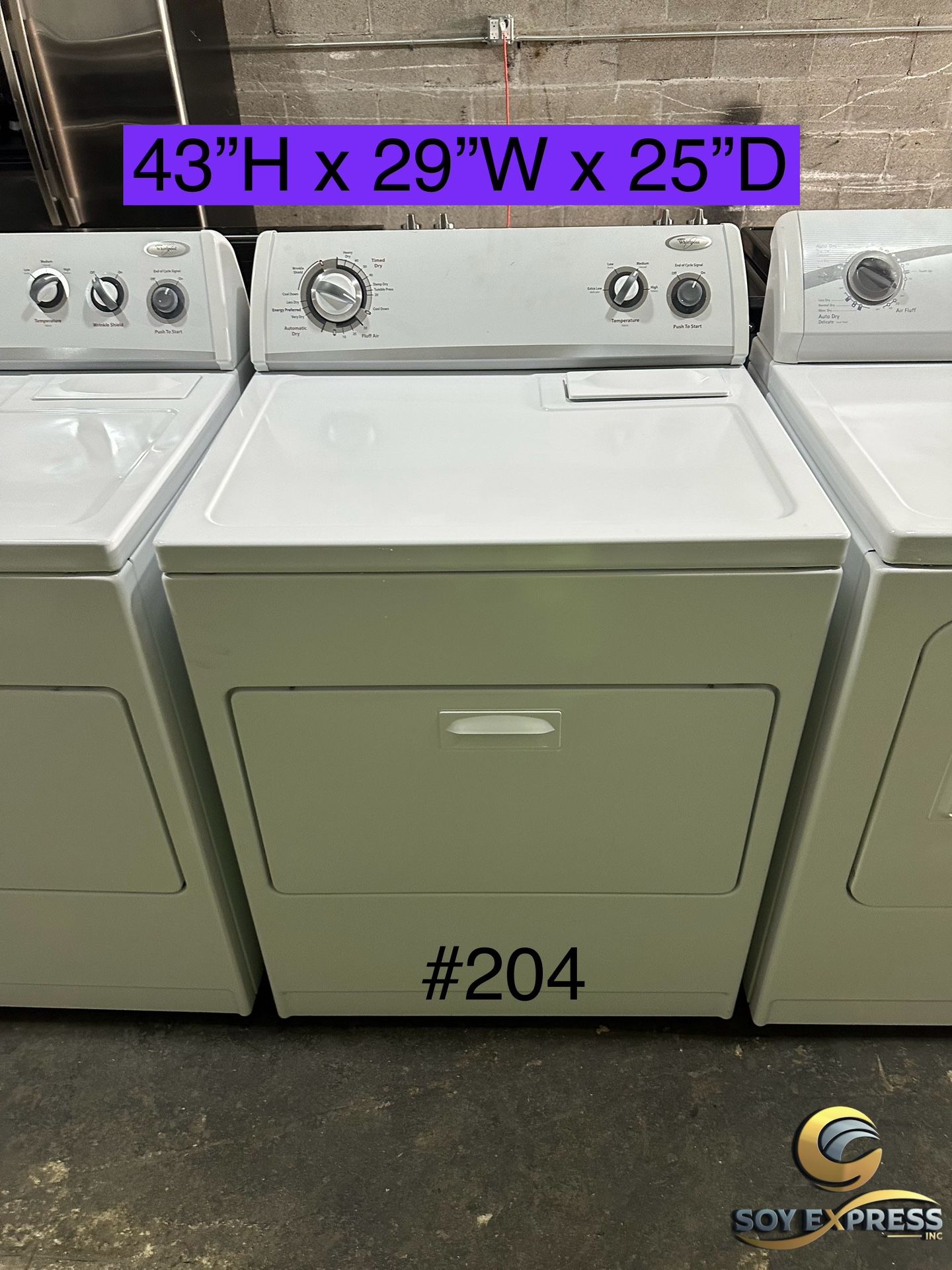 Whirlpool Dryer Electric (#204)