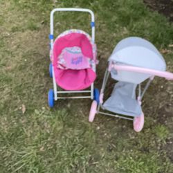 Two Beautiful Strollers For Kids To Play With Their Dolls (NO SHIPPING)