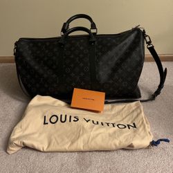 Brand New Louis Vuitton 55 Monogram Eclipse Keepall
