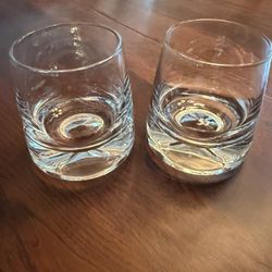 Mofado Barware Drinking Glasses 2 Rocks Lowball Whiskey Tumbler Drinkware Clear