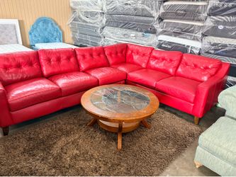 Red sectional