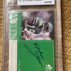 Keyshawn Johnson Graded Autograph Signed  Card 