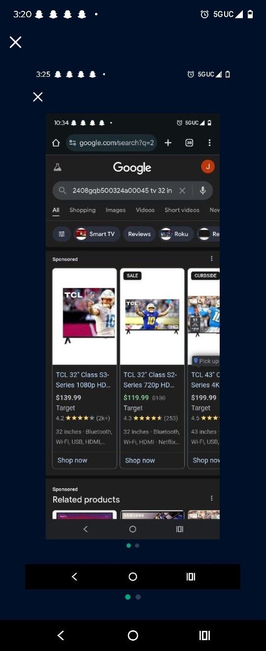 32 INCH SMART TV PICK UP ONLY