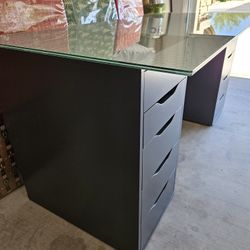 Glass Top Desk