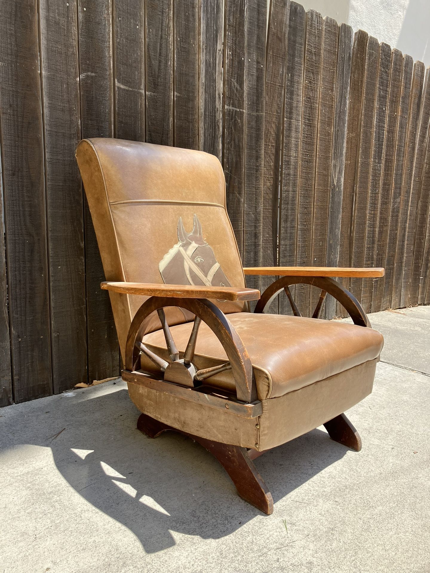Vintage Cowboy Rocking Chair