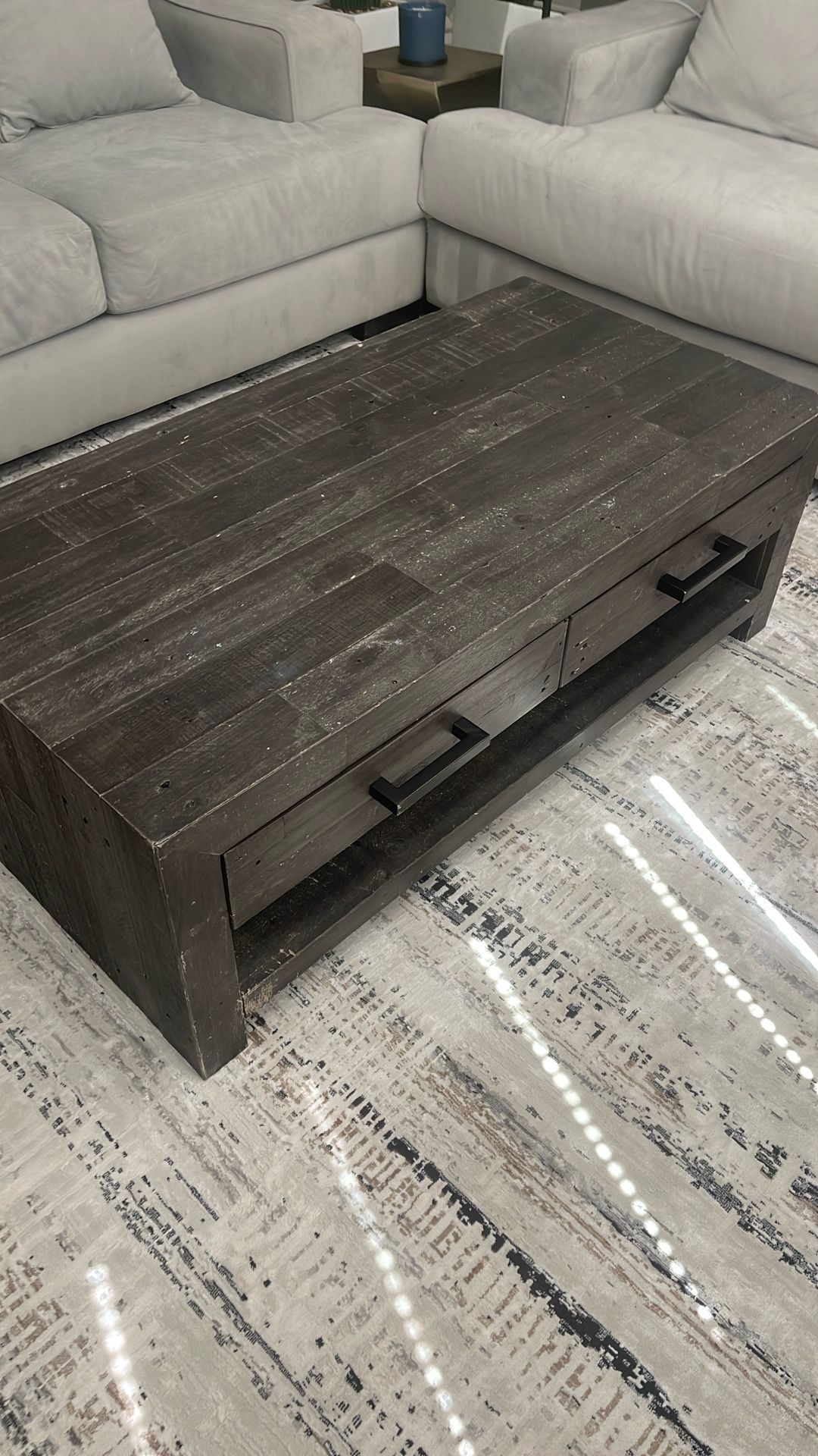 Solid Wood Coffee Table & Two End Tables