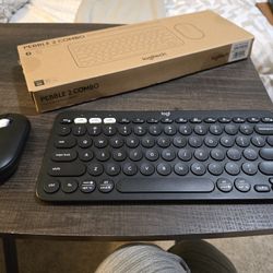 Logitech Pebble 2 compact Wireless Mouse and Keyboard combo.