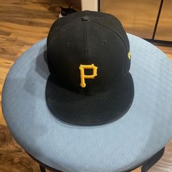 Black Fitted Hat Worn 2-3 Times