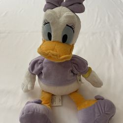 New Disney Daisy Duck Cute Plush Stuffed Animal Doll Toy Soft Blue 13 x 11 x 11