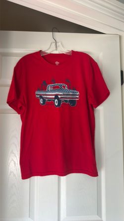 Way to Celebrate! Men's Red Patriotic Graphic T-Shirt M Short Sleeve Cotton Crew