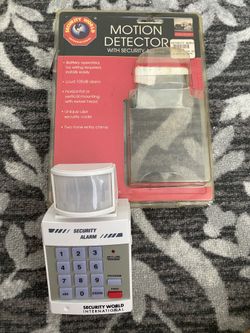 MOTION ACTIVATED SECURITY ALARM WITH KEYPAD