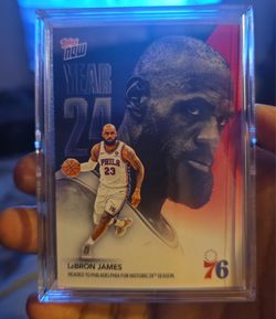 Topps Now LeBron James 2026 76ers Card
