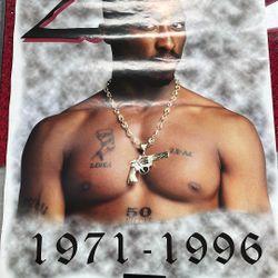 Tupac Shakur Memorial Poster (1(contact info removed)) - Original 90’s Print 