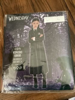 Halloween Wednesday Costume Brand New size 8-10 Wig & Thing also available in another post