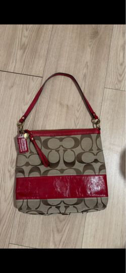 Coach red bag